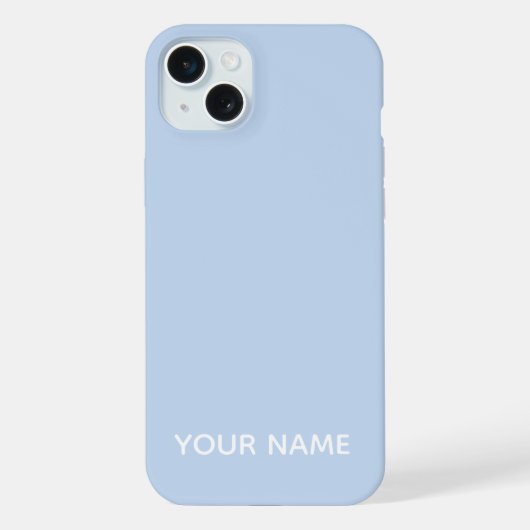 STILVOLLE MODERNE INDIVIDUELLE NAME BLAßBLAUE FARB iPhone HÜLLE (Rückseite)