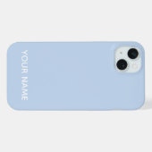 STILVOLLE MODERNE INDIVIDUELLE NAME BLAßBLAUE FARB iPhone HÜLLE (Rückseite (Horizontal))