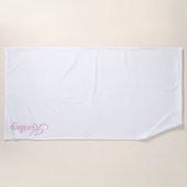 STILVOLLE MODERNE INDIVIDUELLE NAME BRIDGE JUNGGES STRANDTUCH (Vorderseite)