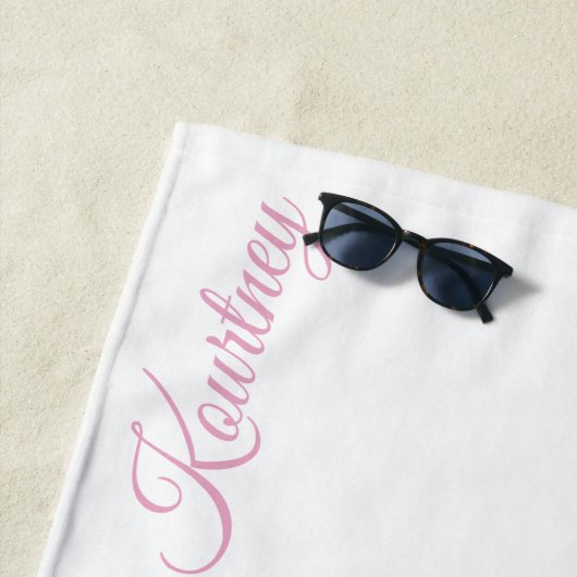 STILVOLLE MODERNE INDIVIDUELLE NAME BRIDGE JUNGGES STRANDTUCH (Beispiel)