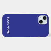 STILVOLLE MODERNE INDIVIDUELLE NAME DUNKELBLAUE FA iPhone HÜLLE (Rückseite (Horizontal))