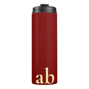 STILVOLLE MODERNE INDIVIDUELLE NAME DUNKELROTE GYM THERMOSBECHER