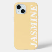STILVOLLE MODERNE INDIVIDUELLE NAME EINFARBIGE BEI Case-Mate iPhone HÜLLE (Rückseite)