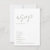 Stilvolle moderne Individuelle Name feiern Grüne H RSVP Karte (Vorderseite)