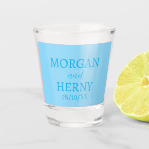  STILVOLLE MODERNE INDIVIDUELLE NAME HOCHZEIT  SCHNAPSGLAS