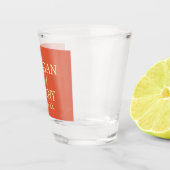 STILVOLLE MODERNE INDIVIDUELLE NAME HOCHZEIT SCHNAPSGLAS (Rechts)