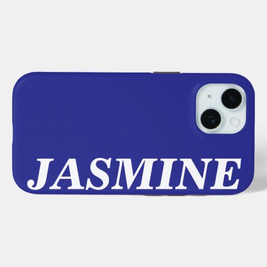 STILVOLLE MODERNE INDIVIDUELLE NAME MASSIVE BLAUE Case-Mate iPhone HÜLLE (Rückseite (Horizontal))