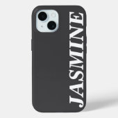 STILVOLLE MODERNE INDIVIDUELLE NAME MASSIVE DUNKEL Case-Mate iPhone HÜLLE (Rückseite)