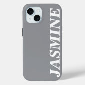 STILVOLLE MODERNE INDIVIDUELLE NAME MASSIVE DUNKEL Case-Mate iPhone HÜLLE (Rückseite)
