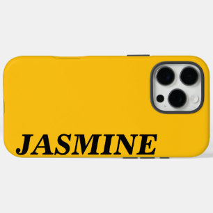 STILVOLLE MODERNE INDIVIDUELLE NAME MASSIVE GELBE iPhone 16 PRO MAX HÜLLE