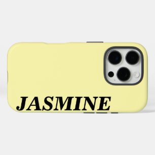 STILVOLLE MODERNE INDIVIDUELLE NAME MASSIVE GELBE iPhone 16 PRO HÜLLE