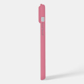 STILVOLLE MODERNE INDIVIDUELLE NAME ROSAFARBEN iPhone HÜLLE (Linke Seite)