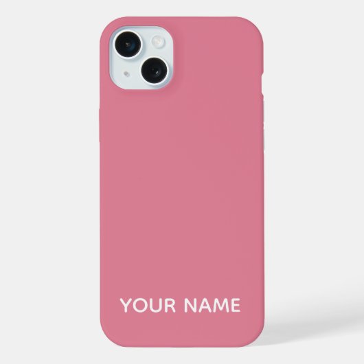STILVOLLE MODERNE INDIVIDUELLE NAME ROSAFARBEN iPhone HÜLLE (Rückseite)
