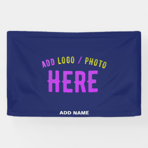 STILVOLLE MODERNE INDIVIDUELLE NAVYBLAUE VERIFIZIE BANNER