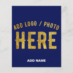 STILVOLLE MODERNE INDIVIDUELLE NAVYBLAUE VERIFIZIE FLYER