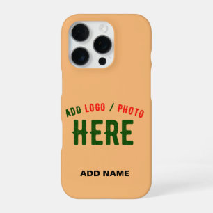 STILVOLLE MODERNE INDIVIDUELLE PFIRSICH ORANGE VER iPhone 16 PRO HÜLLE