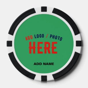 STILVOLLE MODERNE INDIVIDUELLE SMARAGDGRÜNE VERIFI POKERCHIPS