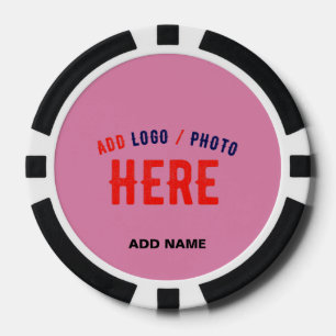 STILVOLLE MODERNE INDIVIDUELLE SÜßE HEIßE PINK VER POKERCHIPS