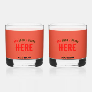 STILVOLLE MODERNE INDIVIDUELLE TOMATENROTE VERIFIZ WHISKYGLAS