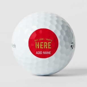 STILVOLLE MODERNE INDIVIDUELLE WEIßE ROTE VERIFIZI GOLFBALL