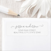 Stilvolle moderne Kalligrafie Chic Script Silver G (Insitu)