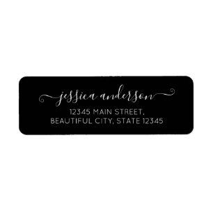Stilvolle moderne Kalligrafie Script Classic Black