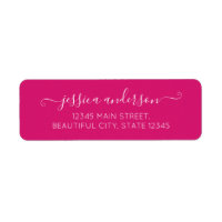 Stilvolle moderne Kalligrafie Script Hot Magenta P
