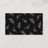 Stilvolle moderne Kalligrafie Wedding RSVP Begleitkarte (Rückseite)