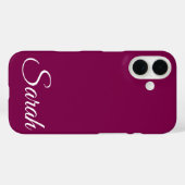 Stilvolle, moderne Klassik, individueller Name Wei Case-Mate iPhone Hülle (Rückseite (Horizontal))