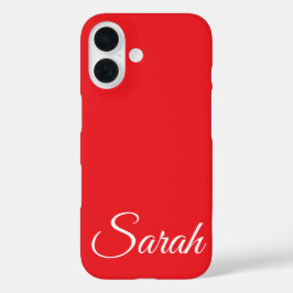 Stilvolle moderne, klassische, individuelle Benenn iPhone 16 Hülle