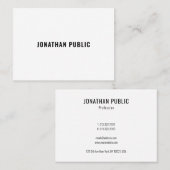 Stilvolle moderne Minimalistische Schablone Visitenkarte (Vorne/Hinten)