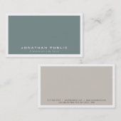 Stilvolle moderne, Minimalistische Schlichte Paste Visitenkarte (Vorne/Hinten)