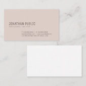 Stilvolle moderne Minimalistische Vorlage Elegante Visitenkarte (Vorne/Hinten)