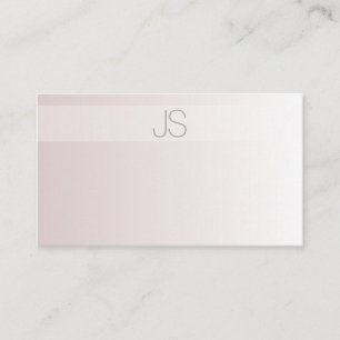 Stilvolle moderne Monogram Elegant Trendy Template Visitenkarte