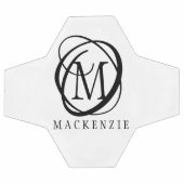 Stilvolle, moderne Monogramm-Bezeichnung Fußball (Flach)