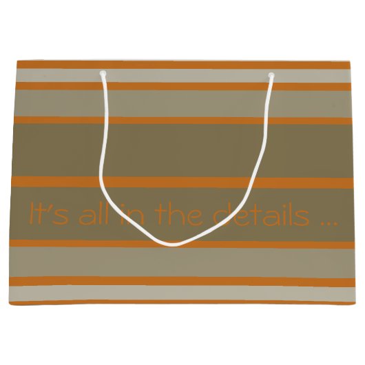 Stilvolle, moderne Papiergeschäfte Große Geschenktüte (Vorderseite)