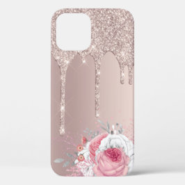 Stilvolle moderne pinkfarbene Rose Gold Glitzer Tr Case-Mate iPhone Hülle