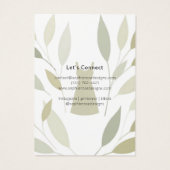 Stilvolle moderne Printkarte für Foliage Dress (Rückseite)