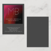 Stilvolle, moderne, rosa, lila-graue Visitenkarte (Vorne/Hinten)