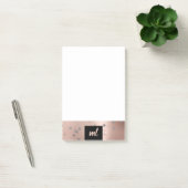 Stilvolle moderne Rose Gold silber Konfetti Punkte Post-it Klebezettel (Büro)
