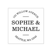 Stilvolle moderne Rücksendeadresse Gummistempel (Prägung)