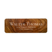 Stilvolle, moderne Rücksendeadressen-Aufkleber aus (Vorne)