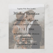 stilvolle, moderne Script-Foto-Hochzeitseinladung Flyer (Vorne)