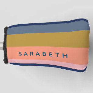 Stilvolle moderne Streifen Hübsche Erdtöne nach Ma Golf Headcover