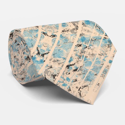 Stilvolle, moderne Streifen Krawatte (Gerollt)