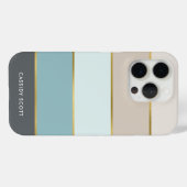 Stilvolle moderne Streifen Personalisiert Case-Mate iPhone Hülle (Rückseite (Horizontal))