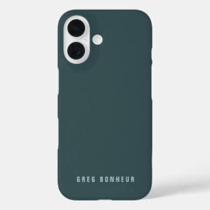 Stilvolle moderne Suchbegriffe Blue Gray iPhone 16 Hülle
