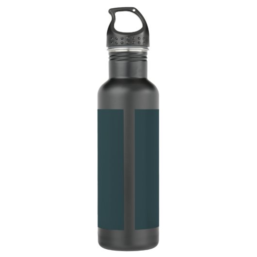 Stilvolle moderne Suchbegriffe | Blue Gray Edelstahlflasche (Rückseite)