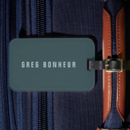 Stilvolle moderne Suchbegriffe | Blue Gray Gepäckanhänger