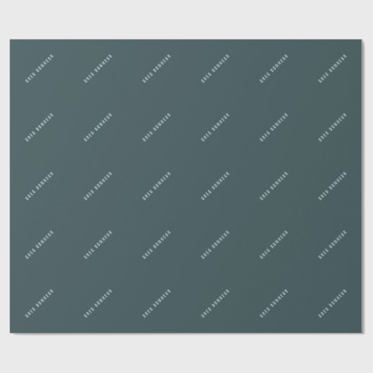 Stilvolle moderne Suchbegriffe | Blue Gray Geschenkpapier (Flach)